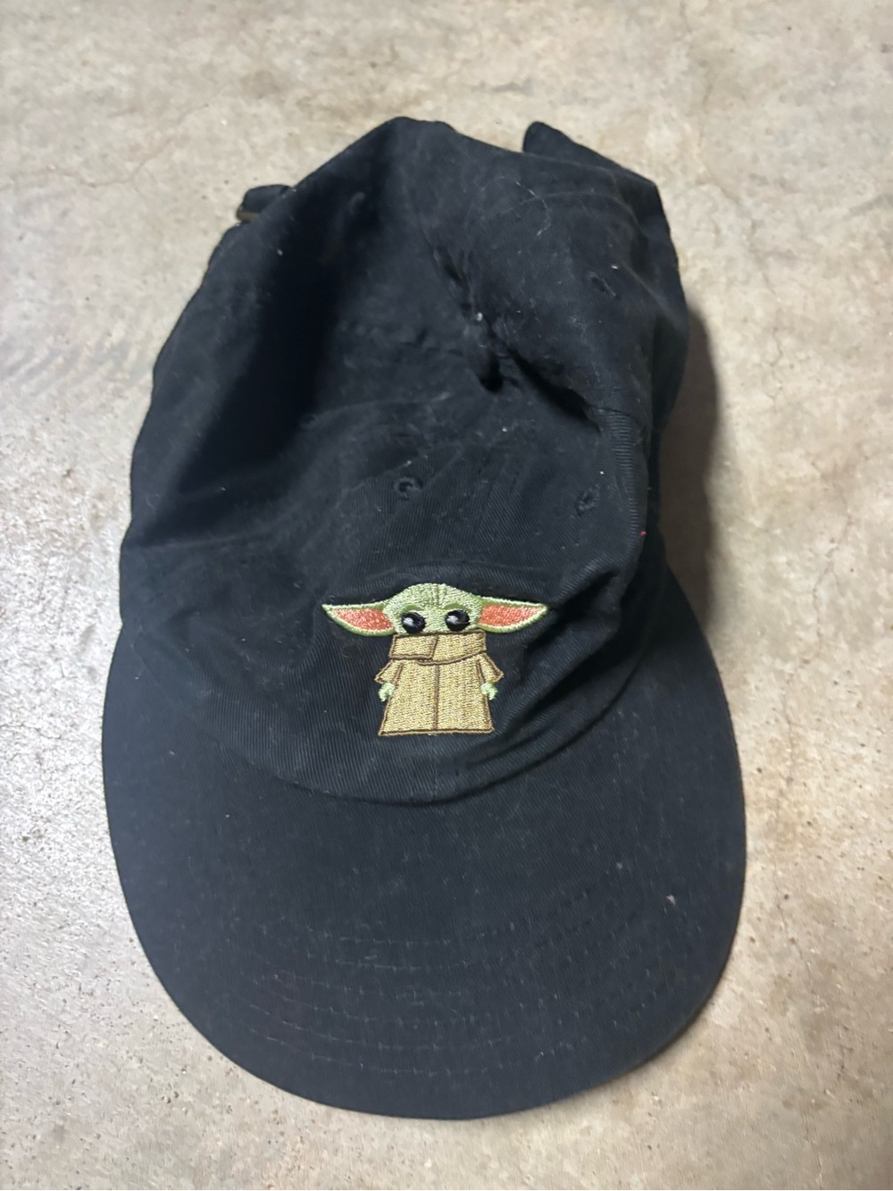 Official Disney Parks Grogu Baby Yoda Black Baseball Cap